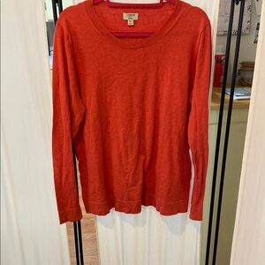 J. Crew Burnt orange crewneck sweater